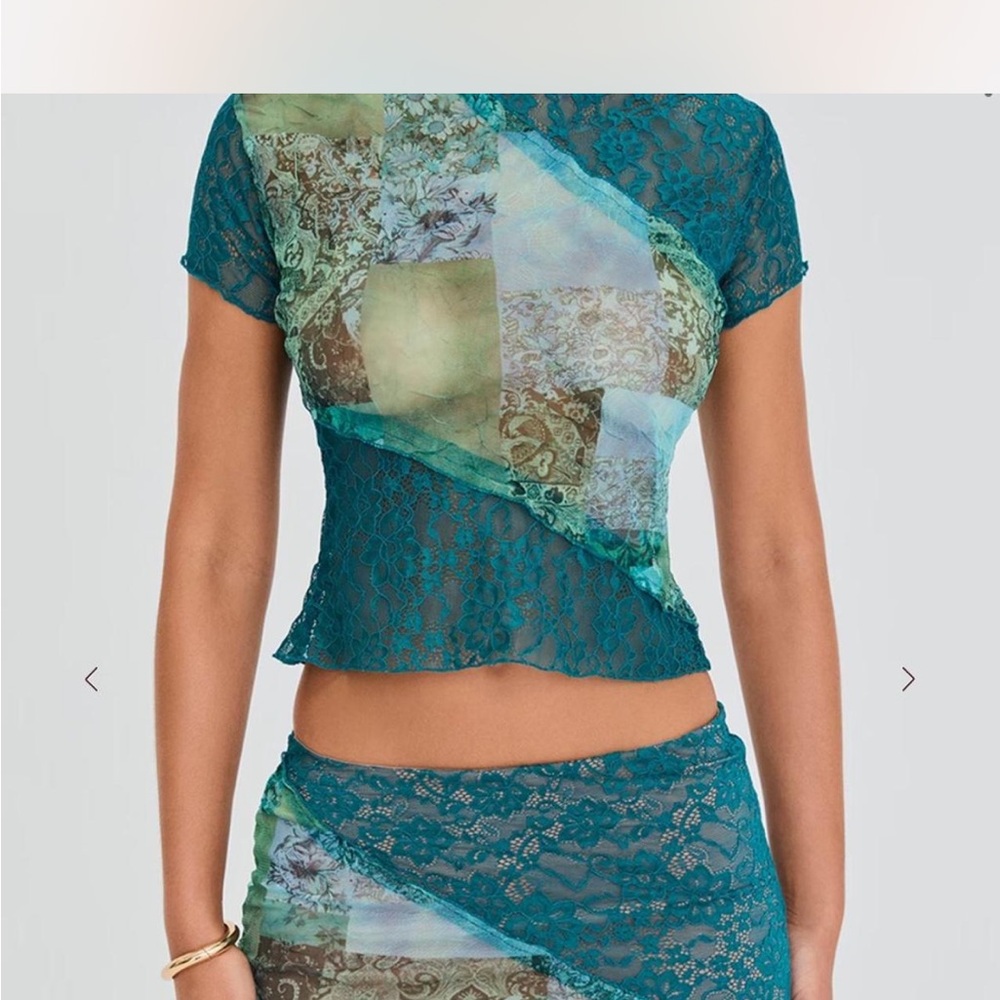 House of CB Blue Mjni Skirt Set XS